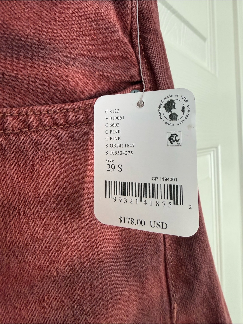 We The Free Wide-Leg Jeans in Washed Terracotta Red - Picture 5 of 8